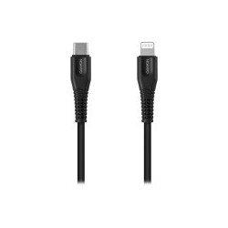 Kabel CANYON MFI-4, Lightning v USB-C kabel za Apple, 1.2m, črn