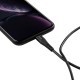 Kabel CANYON MFI-4, Lightning v USB-C kabel za Apple, 1.2m, črn