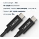 Kabel CANYON UC-44, USB-C 4.0, 1m, črn