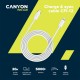 Kabel CANYON ?FI-12, USB-C v Lightning za Apple, 2m, bel