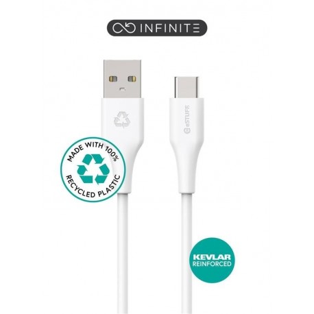 Kabel eSTUFF INFINITE, USB-C v USB-A, 60W, 1m, bel