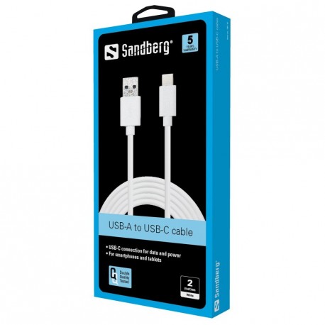 Kabel Sandberg 136-14, USB-C 3.1 na USB-A 3.0, 2m