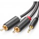 Kabel Ugreen 3.5mm na 2x RCA, 2m, 10510