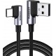 Kabel Ugreen USB v USB-C 90-stopinjski za hitro polnjenje, 2m, 20857