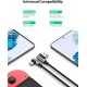 Kabel Ugreen USB v USB-C 90-stopinjski za hitro polnjenje, 2m, 20857
