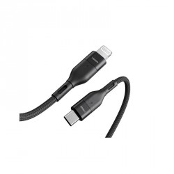 Kabel Veger CL01 USB-C na Lightning, pleteni 1.2m, črn