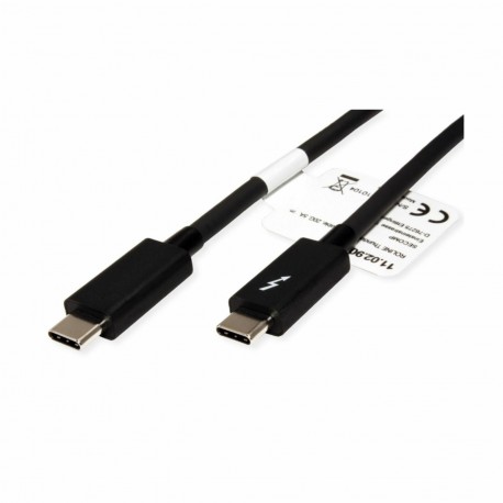 Kabel Roline Thunderbolt 3, 2m črn