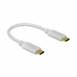 Kabel Delock USB-C v USB-C 15cm 100W, bel