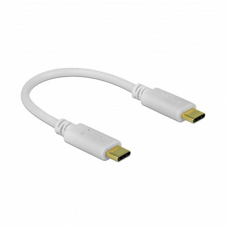 Kabel Delock USB-C v USB-C 15cm 100W, bel