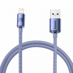 Kabel Baseus USB-A v Lightning 1.2m vijoličen, CAJY000005