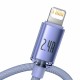 Kabel Baseus USB-A v Lightning 1.2m vijoličen, CAJY000005