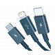 Kabel Baseus USB 3v1 Lightning/USB-C/MicroUSB 1.5m, CAMLTYS-03