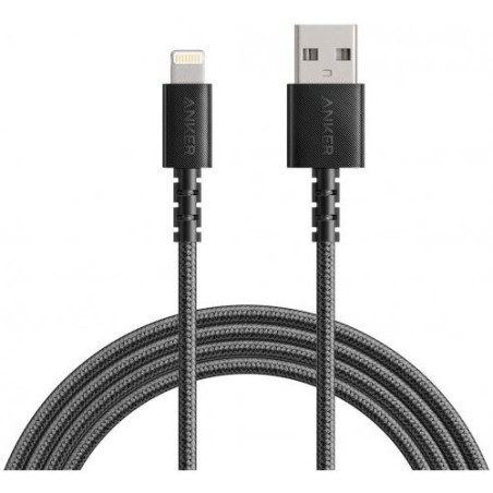 Kabel Anker Select+, USB-A na Lightning, 0.9m, črn, A8012H12