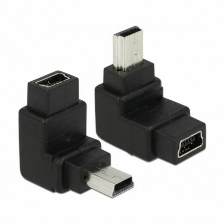 Adapter Delock, USB-mini v USB mini Ž, kotni