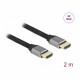 Kabel Delock HDMI 8K 60Hz Ultra HD 2m sivo/črn, 83996