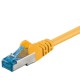 Mrežni kabel GOOBAY S/FTP CAT 6A patch 1m rumeni