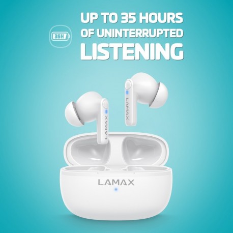 Slušalke LAMAX Clips1 Play brezžične bele