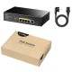 Stikalo (switch) CUDY GS1005PTS1 5-Port, 4xPoE+ 120W