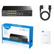 Stikalo (switch) CUDY GS1010PS2 8-port 8xPoE+ 120W, 2xSFP