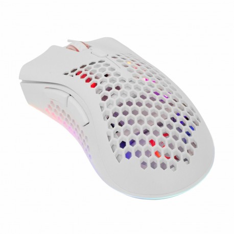 Miška WHITE SHARK LIONEL bela, WGM-5012