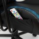 WHITE SHARK gaming stol INDIANAPOLIS-RGB črn