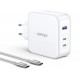 Ugreen Nexode 3 portni 140W USB-C polnilnik s PD 3.1 GaN Bel