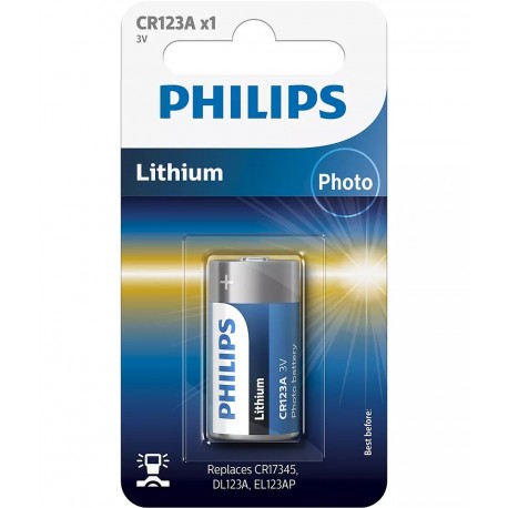 PHILIPS baterija CR123A 3V