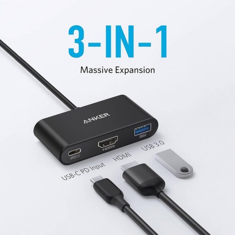 Hub Anker PowerExpand, 3v1, USB-C