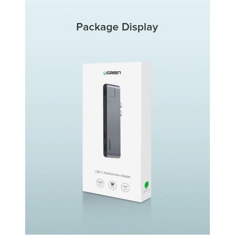 UGREEN USB-C Hub za MacBook, HDMI, USB-C, 2x USB 3.0
