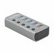 USB Hub Delock USB 3.2 4xA +1xFast Charging Port