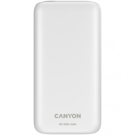 Prenosna baterija Powerbank CANYON PB - 301, 30000mAh, bel