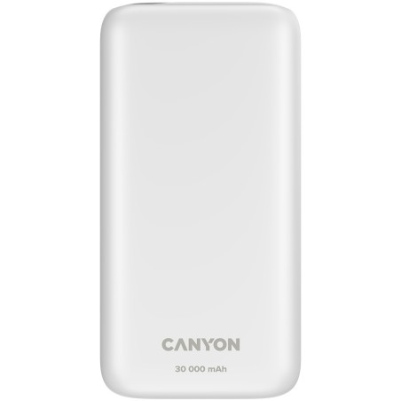Prenosna baterija Powerbank CANYON PB - 301, 30000mAh, bel