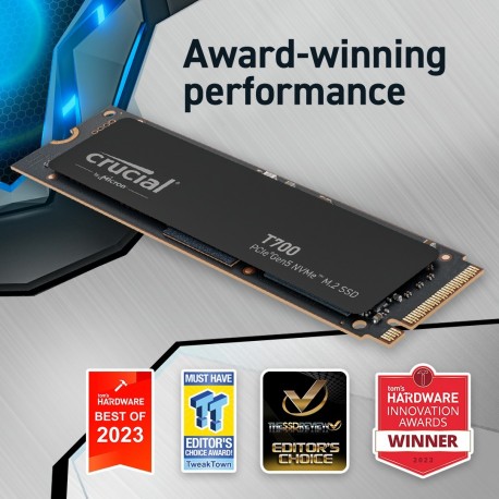 SSD disk 1TB M.2 NVMe Crucial T700, CT1000T700SSD3