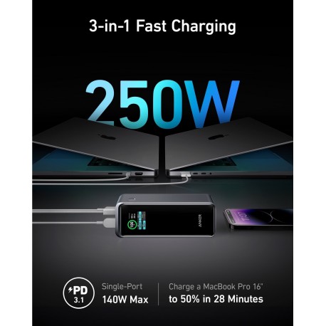 Prenosna baterija Powerbank Anker Prime 27650mAh, A1340011