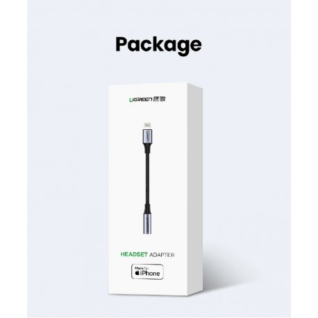 Ugreen adapter Lightning v avdio 3.5mm