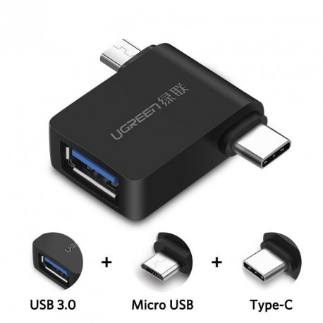 Ugreen OTG adapter USB 3.0 na USB-C / micro USB