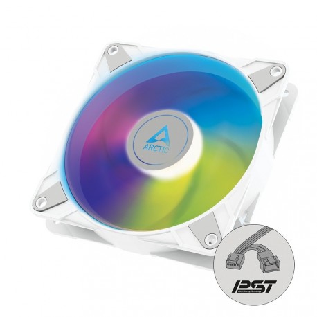 Ventilator ARCTIC P12 PWM PST A-RGB 120mm 4-pin, bel, ACFAN00254A