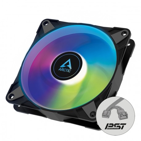 Ventilator ARCTIC P12 120mm PWM PST A-RGB, črn