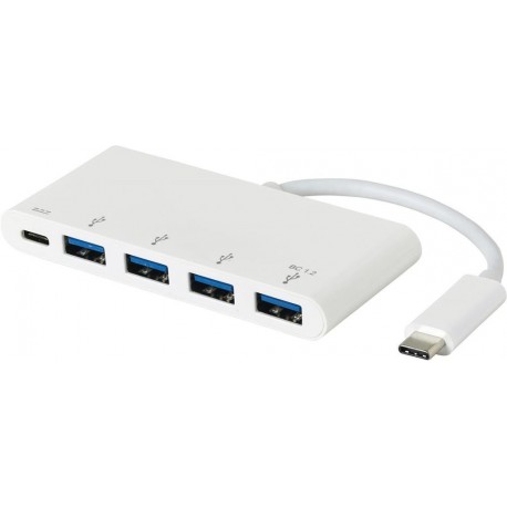 HubeSTUFF USB-C hub razdelilnik 1x USB-C, 4x USB-A 3.0