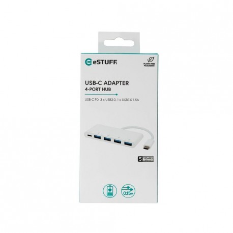 USB-C Hub eSTUFF ES623007WH, bel