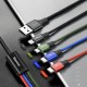 Kabel Baseus USB 4v1 Lightning/2xTipC/Mikro 1.2m tri barve