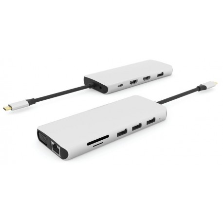 HubeSTUFF USB-C hub razdelilnik, 12-v-1