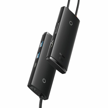 Priklopna postaja Baseus WKQX050001, 6v1, USB-C, črna