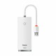 Priklopna postaja Baseus hub USB 3.2 4xTipA 25cm bel WKQX030002