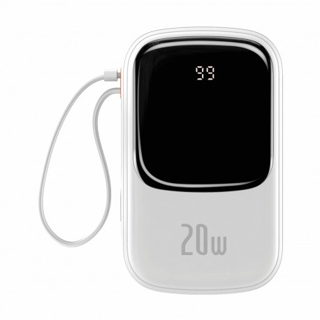Baseus prenosna baterija 20.000mAh 20W PowerBank Lightning bela PPQD060202