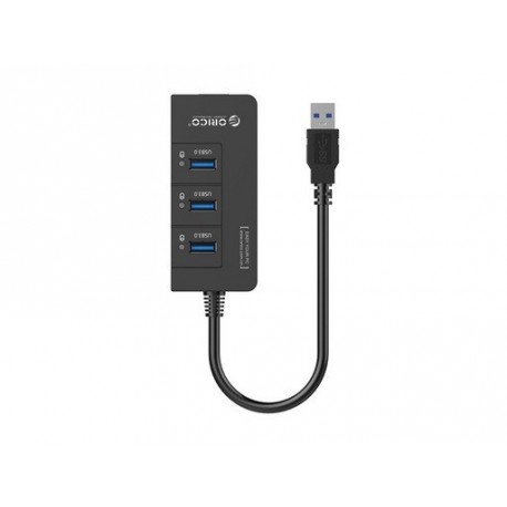 Priklopna postaja ORICO USB 3.0, 3x USB-A, RJ45 Ethernet, črna, HR01-U3