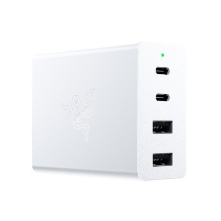 Polnilec Razer USB-C 130W, 2x USB-C PD 100W, 2x USB-A, bel