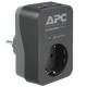 Prenapetostna zaščita APC Essential SurgeArrest PME1WB-GR 1 Outlet 2x USB črna