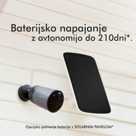 IP kamera EZVIZ IP kamera 4.0MP brezžična zunanja vgrajen akumulator CS-BC1C 800