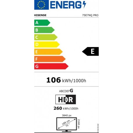 Televizor QLED HISENSE 75E7NQ PRO
